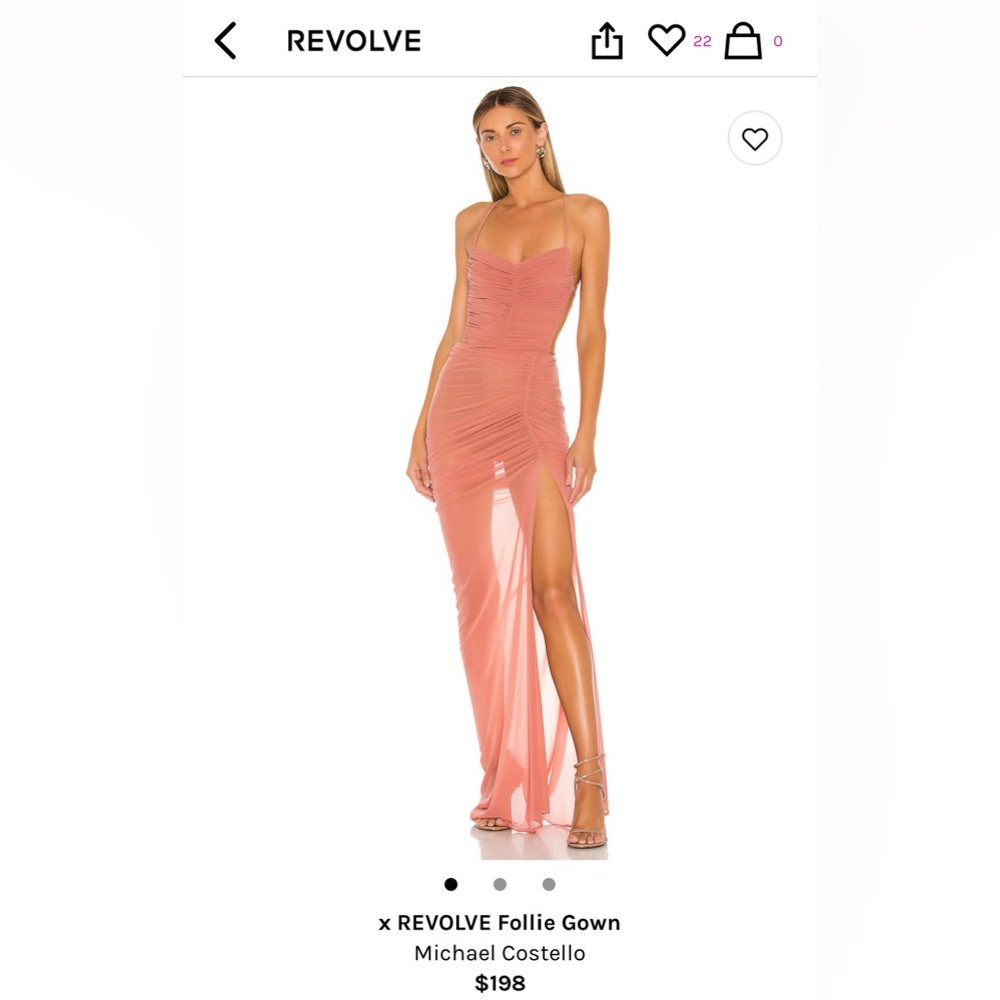 Revolve x Michael Costello gown